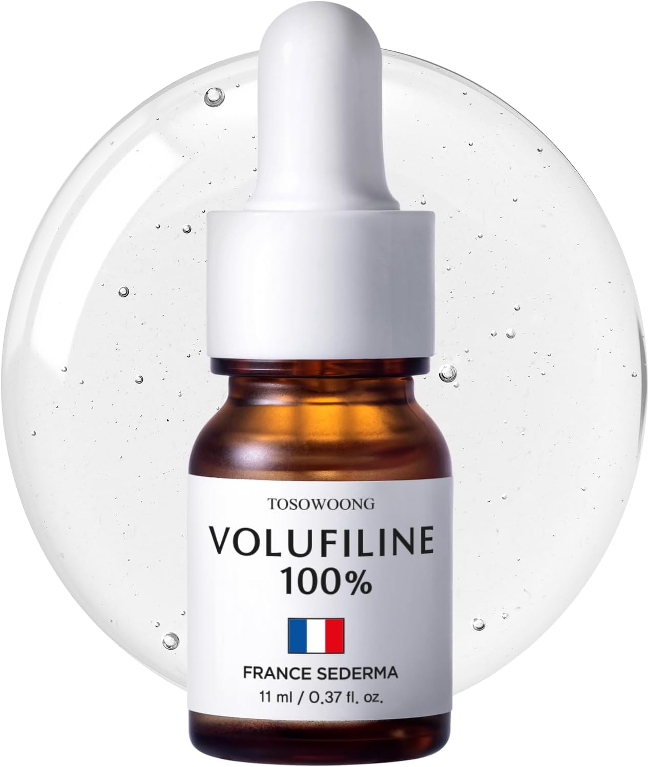 TOSOWOONG Volufiline Serum, 100% France Sederma Volufiline Concentrate for Plumping, Skin firming, Boost and Glass skin, glow Skincare for Face, lip and body, 11ml 0.37 fl. oz.