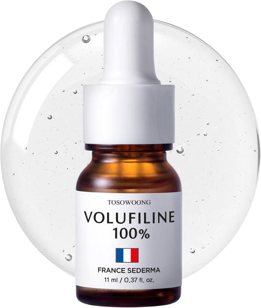 TOSOWOONG Volufiline Serum, 100% France Sederma Volufiline Concentrate for Plumping, Skin firming, Boost and Glass skin, glow Skincare for Face, lip and body, 11ml 0.37 fl. oz.