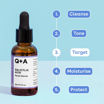 Q+A Hyaluronic Acid Facial Serum (30ml), Natural Hydrating Face Serum, for Plump Skin, Anti Ageing, Fragrance Free, Delivers Deep, Lasting Hydration, Rehydrates and Softens the Skin