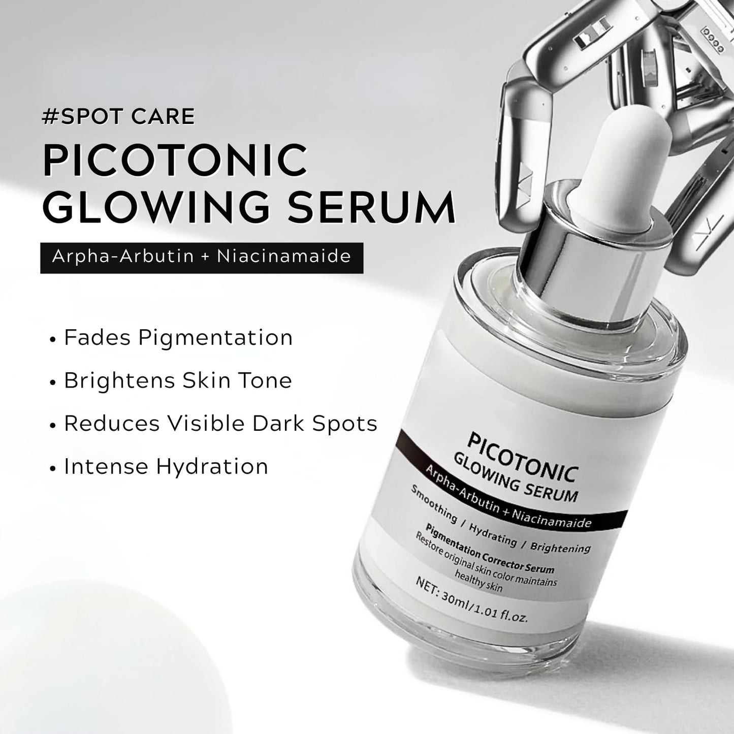 Pink Spicule Serum + Picotonic Shot Ampoule + Peel Shot Exfoliant Rice Ampoule, Rice Exfoliator for Face Pore Refining, Picotonic Glow Serum for Pigmentation & Dark Spot, Glass Skin, 3PCS