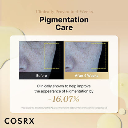 COSRX The Vitamin C 13 Serum 20ml (Renewal Edition), 13% Pure Vitamin C Vitamin E & Hyaluronic Acid, Facial Serum for Fine Lines, Uneven Skin Tone & Dull Skin, Korean Skincare
