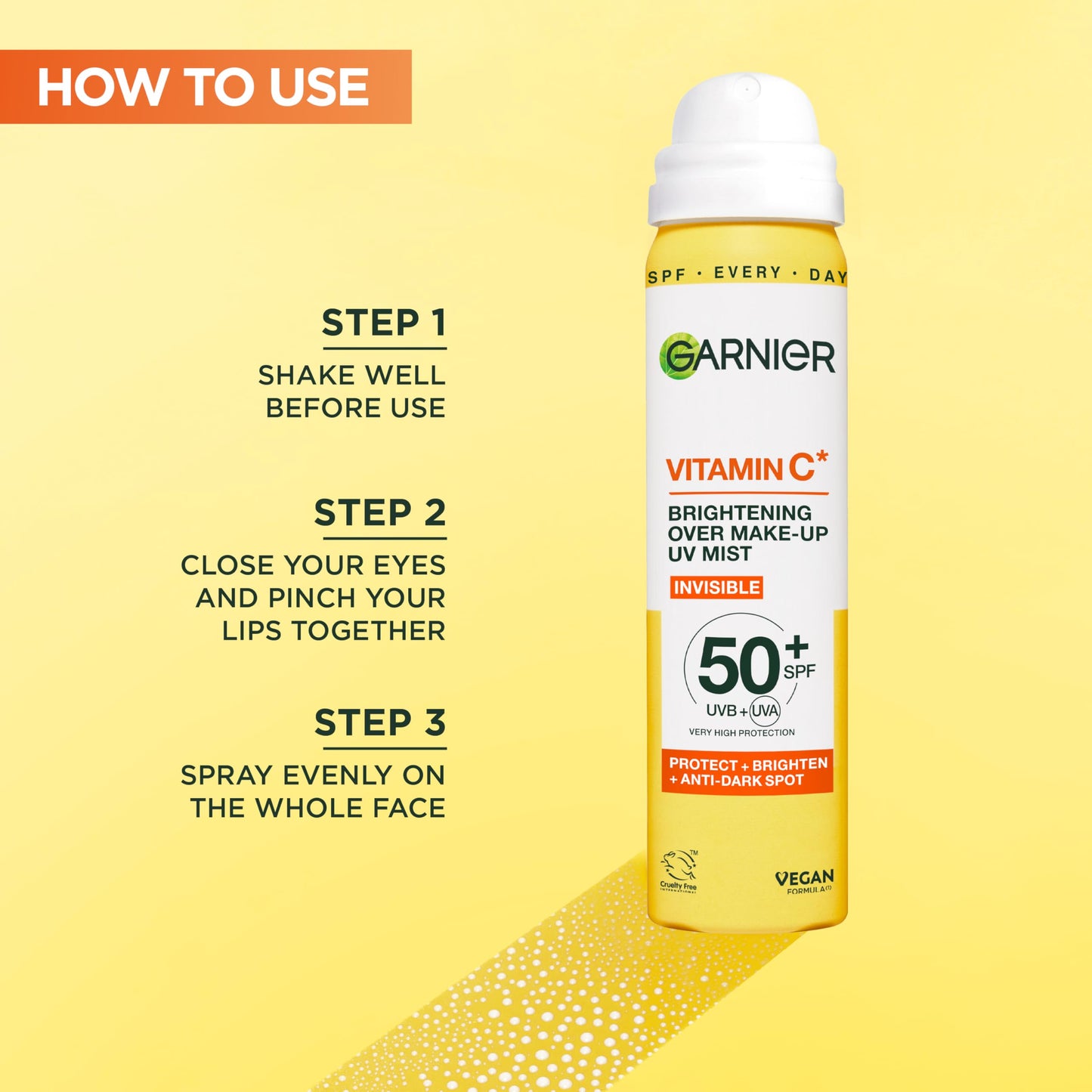 Garnier Vitamin C Serum for Face, Brightening Serum with 4% [Vitamin C + Niacinamide + Salicylic Acid], Dark Spot Reducer & Evens Skin Tone, Suitable for Sensitive Skin, 30ml