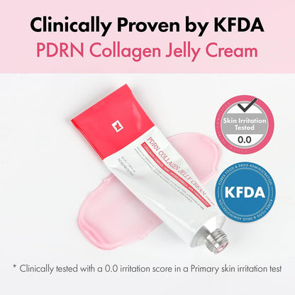 TOSOWOONG PDRN Collagen Jelly Cream with 5,000ppm Salmon DNA PDRN, Niacinamide & Hydrolyzed Collagen, Hydrating & Radiance Boosting Korean Skincare, 50ml, 1.69 fl.oz.