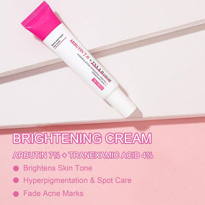 4 Pcs Arbutin 7% + Tranexamic Acid 4% Cream, Dark Spot Remover Hydrating Arbutin Cream, Helps Even Out Skin Tone for A Radiant Look, 4 * 30g