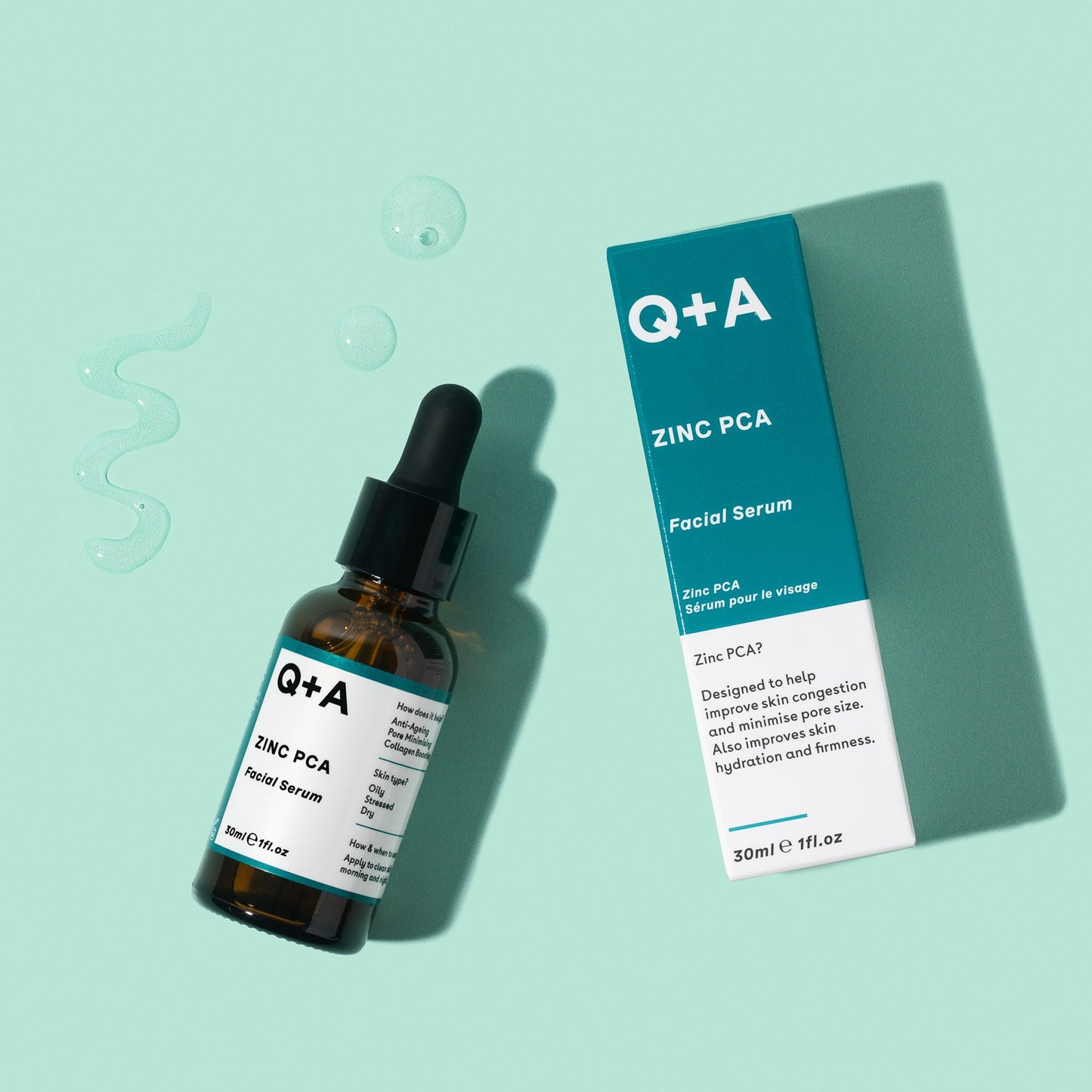 Q+A Hyaluronic Acid Facial Serum (30ml), Natural Hydrating Face Serum, for Plump Skin, Anti Ageing, Fragrance Free, Delivers Deep, Lasting Hydration, Rehydrates and Softens the Skin