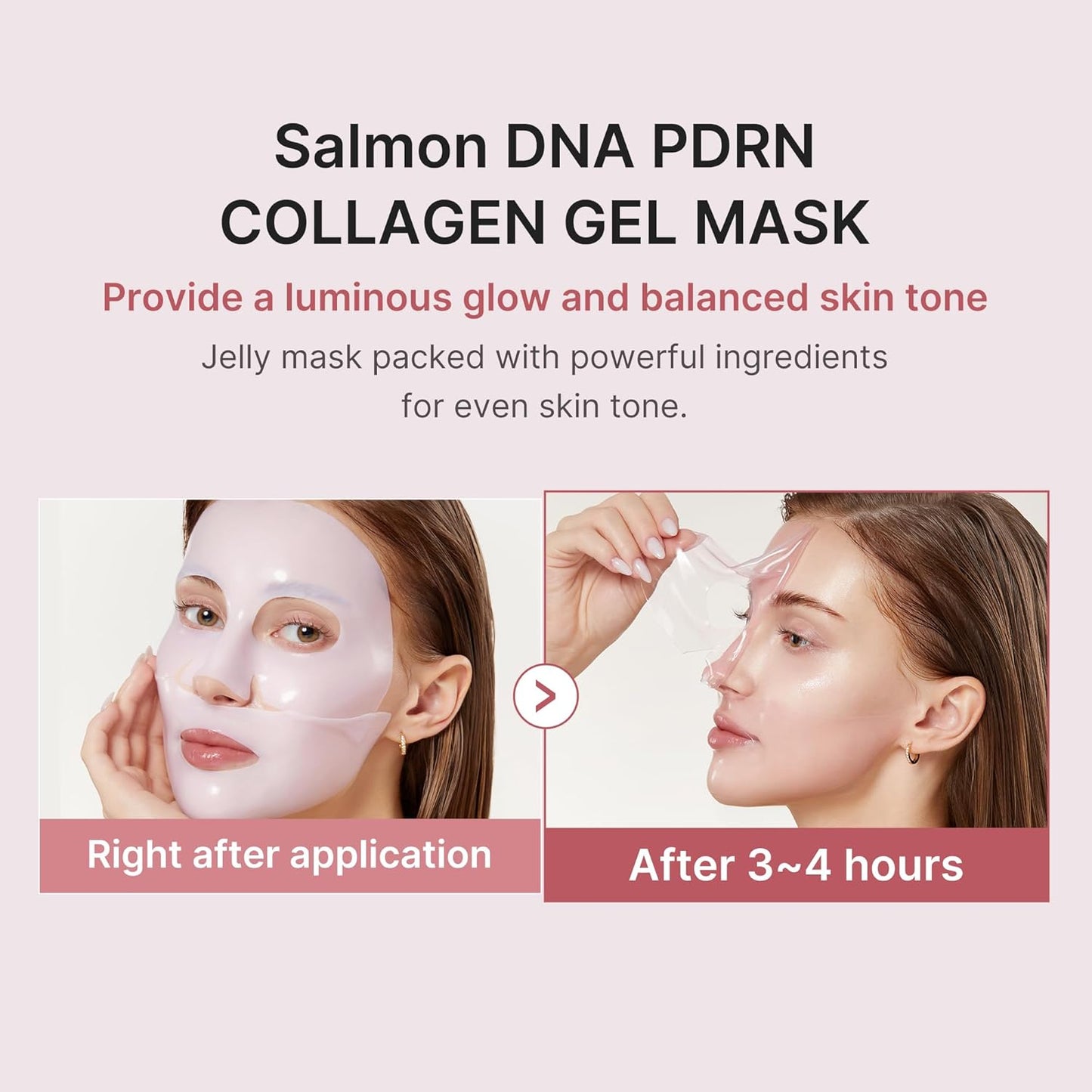medicube Salmon DNA PDRN Pink Trio Set: Salmon DNA PDRN Pink Peptide Serum, PDRN CICA Soothing Toner and PDRN collagen jelly gel mask (4ea)