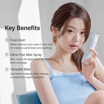 Dr.Althea 345 Relief Cream Mist | Hydrating Facial Mist with Rice Extract | Soothing Care for Sensitive Skin | Vegan Korean Skincare (100ml)