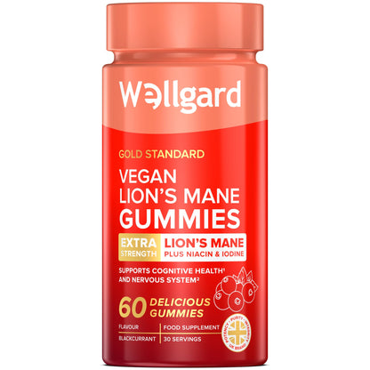 Wellgard Vegan Apple Cider Vinegar Gummies, Gold Standard 1000mg ACV Gummies with Vitamin C, Chromium and Pomegranate, Non-GMO, Gluten-Free & Gelatine-Free