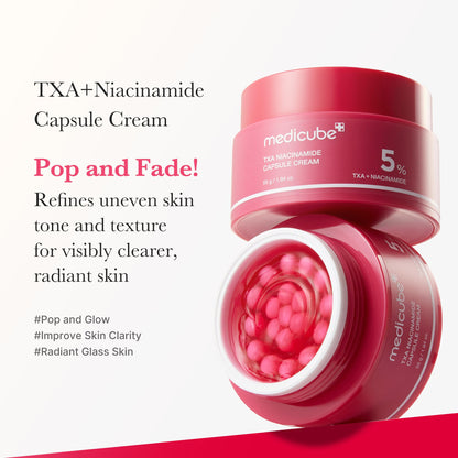 medicube Deep Vitamin C Golden Capsule Face Moisturiser - Liposome Capsules For Wrinkles, Skin Radiance - Transparent Gel for Glow Hydration - Korean Skin Care 1.94 oz