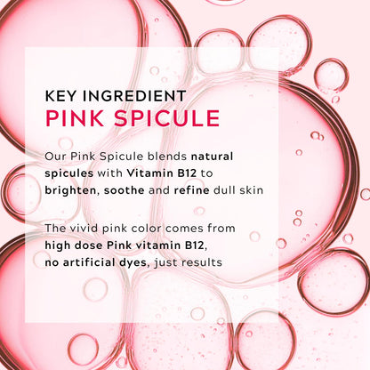 Pink Spicule Serum + Picotonic Shot Ampoule + Peel Shot Exfoliant Rice Ampoule, Rice Exfoliator for Face Pore Refining, Picotonic Glow Serum for Pigmentation & Dark Spot, Glass Skin, 3PCS