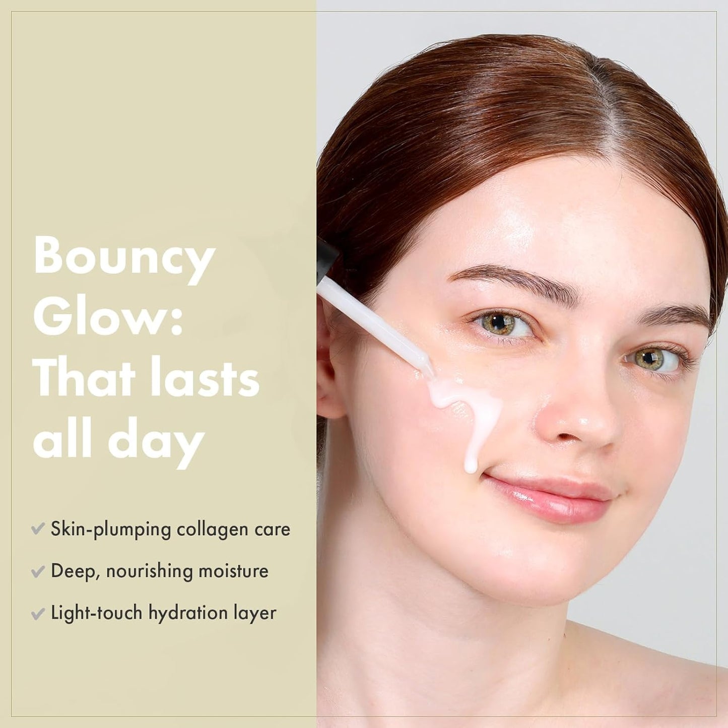 TOSOWOONG Real Collagen Face Serum – Hydrating & Firming Serum with Hydrolyzed Collagen, Hyaluronic Acid, for Smooth & Plump Skin, Korean Skincare, 33 ml / 1.11 fl. oz