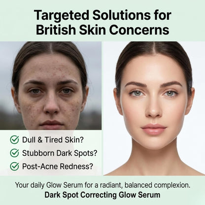 Dark Spot Correcting Glow Serum for Face, Niacinamide Serum for Hyperpigmentation & Skin Brightening, Dark Spot Remover Essence to Fade Pore Marks & Even Skin Tone, Intense Hydrating Formula, 40g*2