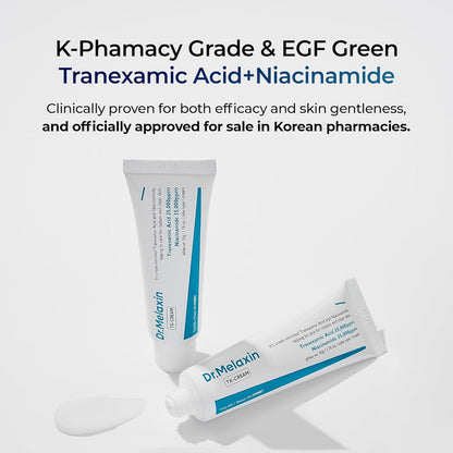 Dr.Melaxin Tx Tranexamic Acid Cream Skin Freckle Cream, Blemishes, Anti-Pigmetation Korean Skin Care Korean Cosmetics 1.69 Fl Oz (50ml) White
