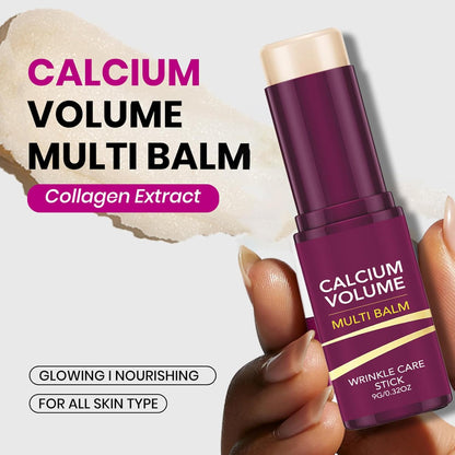 Calcium Multi Balm & Calcium Volume Eye Patches, Korean Advanced Calcium Volume Multi Balm, Under Eye Masks for Puffy Eyes, Reduce Puffiness & Hydrating, Firming Skin, Suitable for Eyes, Lips, Face