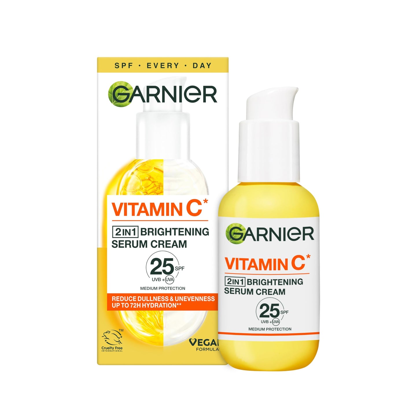 Garnier Vitamin C Serum for Face, Brightening Serum with 4% [Vitamin C + Niacinamide + Salicylic Acid], Dark Spot Reducer & Evens Skin Tone, Suitable for Sensitive Skin, 30ml