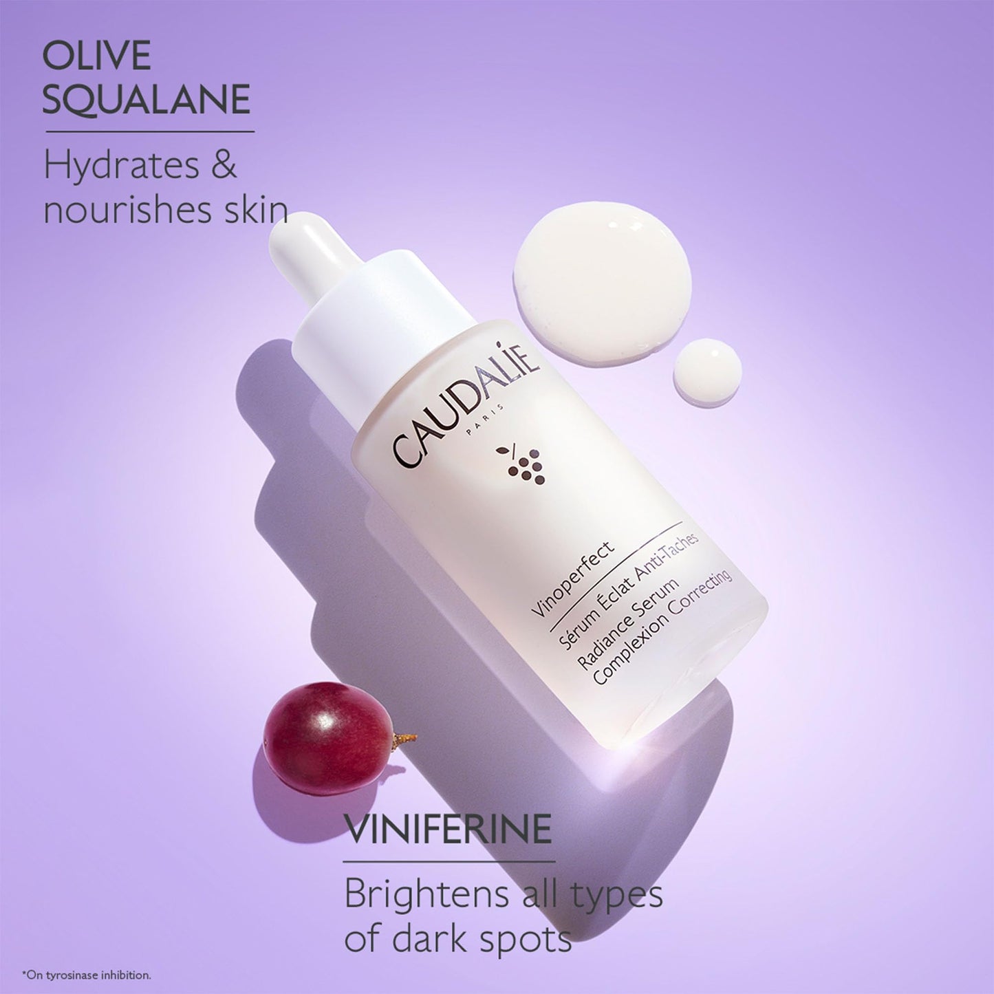 Caudalie Vinoperfect Brightening Dark Spot Serum Vitamin C Alternative - 62x More Effective than Vitamin C with Viniferine and Niacinamide for a Visibly Brighter Even Complexion - 30ml