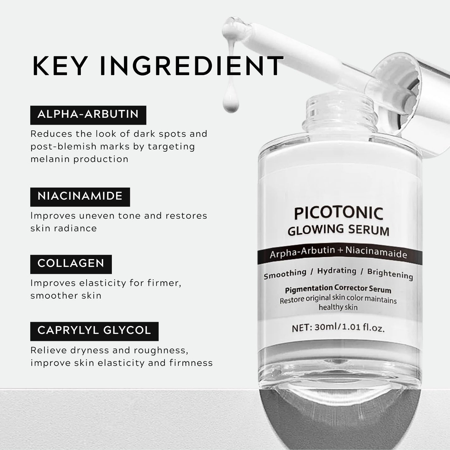 Pink Spicule Serum + Picotonic Shot Ampoule + Peel Shot Exfoliant Rice Ampoule, Rice Exfoliator for Face Pore Refining, Picotonic Glow Serum for Pigmentation & Dark Spot, Glass Skin, 3PCS