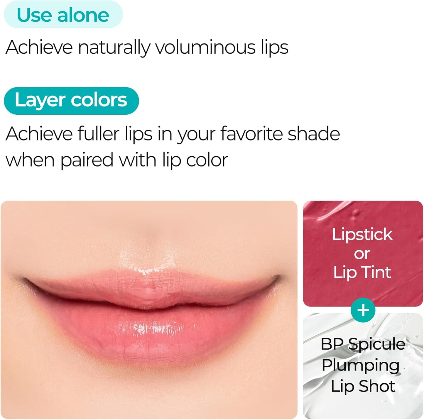 Dr.Melaxin Lip Plumper Gloss Maxi (4ml, BP Spicule) – Intense Volumizing Lip Plumper for Fuller Lips, Noticeable Tingling Effect, Instant Shine & Hydration, K-Beauty