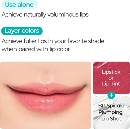 Dr.Melaxin Lip Plumper Gloss Maxi (4ml, BP Spicule) – Intense Volumizing Lip Plumper for Fuller Lips, Noticeable Tingling Effect, Instant Shine & Hydration, K-Beauty