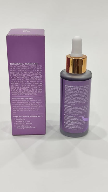 ANAiRUi 10% Tranexamic Acid Serum 50 ml, Dark Spot Correcting Serum with Tranexamic Acid + Hyaluronic Acid + Niacinamide, Targets Hyperpigmentation, Even Skin Tone