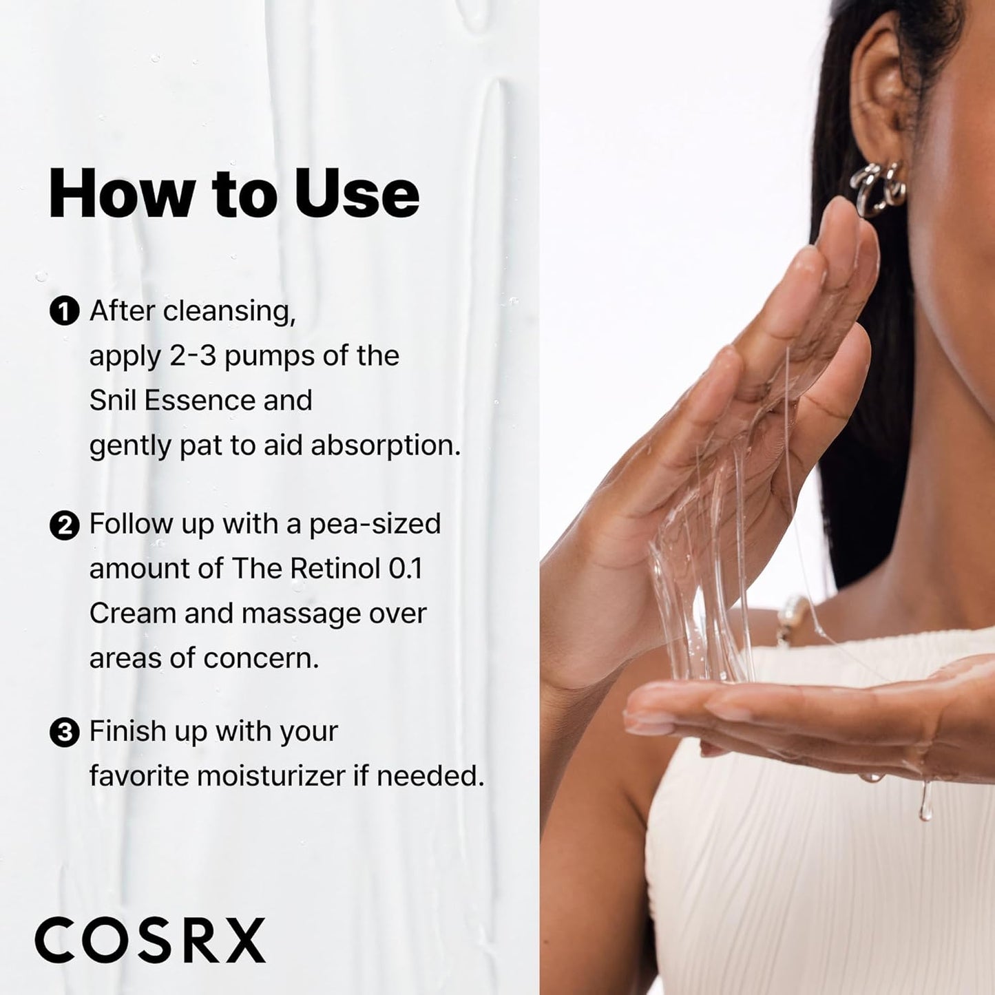 COSRX Glass Skin Starter Set, Amazon Exclusive, Advanced Snail 96% Mucin Power Essence & Retinol 0.1% Cream Mini Sample, Daily Hydrating & Firming Korean Skin Care Kit, Gift Set