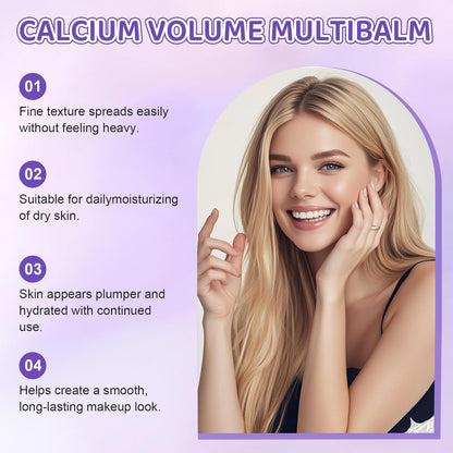 2PCS Calcium Multi Balm, Calcium Volume Multi Balm, Pure Collagen Wand Stick for Face, Korean Collagen Stick Anti-Aging, Hydrating, Suitable for Eyes, Face, Neck