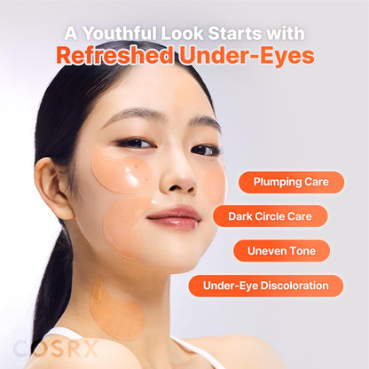 COSRX 5 PDRN Collagen Vitalizing Hydrogel Eye Patch, 60 Patches, Depuffing Under Eye Patches with PDRN, Collagen, Eye Masks for a Smoother, Refreshed-Looking Eye Area, Korean Skincare