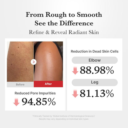medicube Hypochlorous Acid Peel Shot Duo for Face & Body: Hypochlorous Acid Facial & Body Peel Shot | Exfoliating Serum Set with Rice Extract, Panthenol | Hydrating, Calming & Texture Refining Care