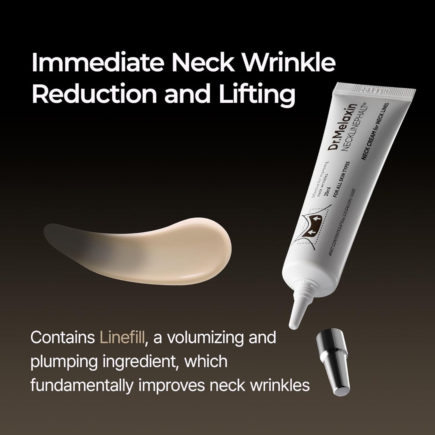 Dr.Melaxin Necklinephalt Neck Cream Neck Care Volume Lifting Hali Needle Beauty Beauty Needle 0.7 Fl Oz (Pack of 1)
