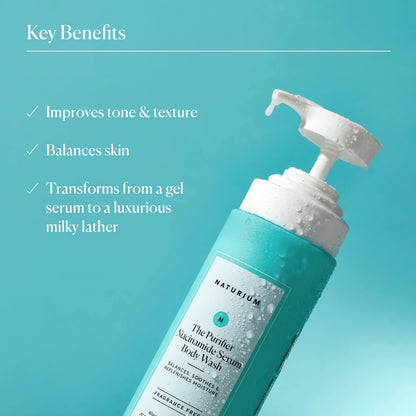 Naturium The Smoother Glycolic Acid Exfoliating Body Wash, Soft & Smoothing Cleanser | 16.9 FL OZ / 500 ML
