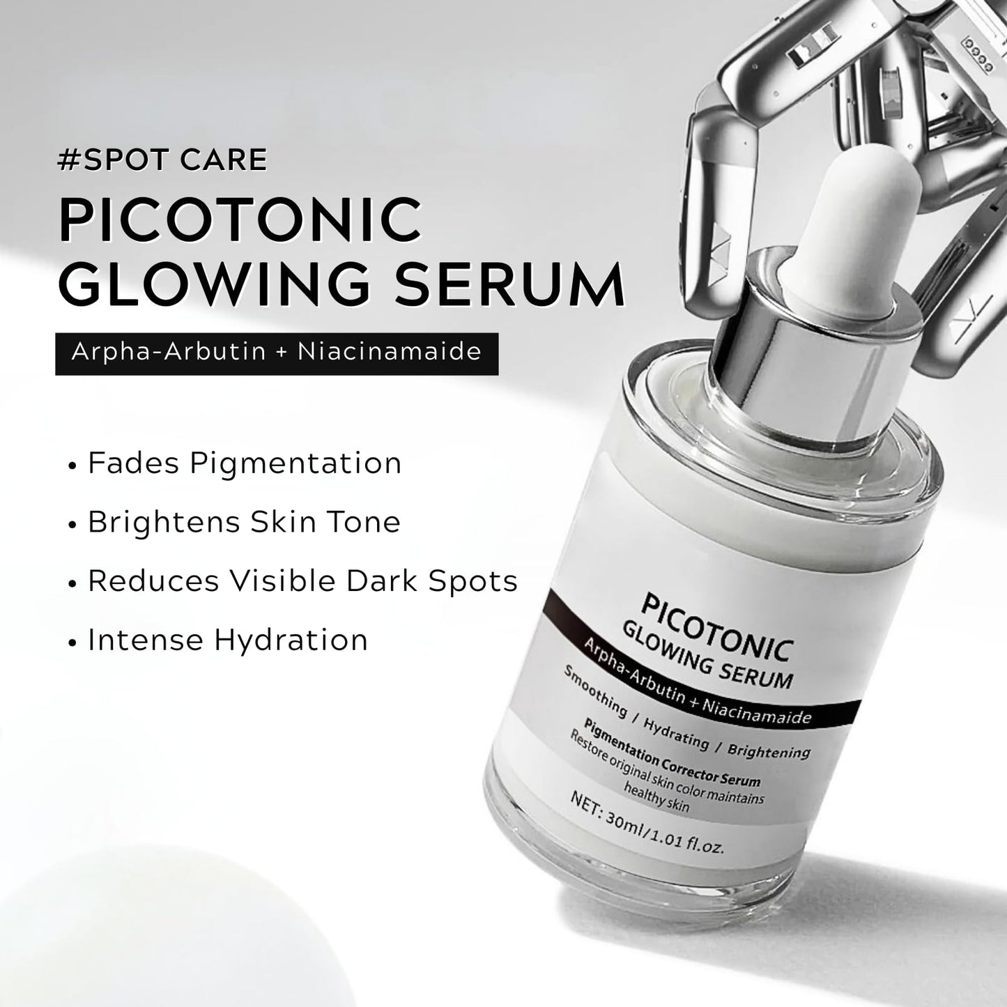 Pink Spicule Serum + Picotonic Shot Ampoule + Peel Shot Exfoliant Rice Ampoule, Rice Exfoliator for Face Pore Refining, Picotonic Glow Serum for Pigmentation & Dark Spot, Glass Skin, 3PCS