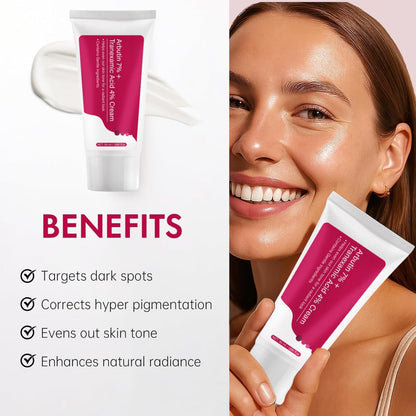 3PCS 7% Ar-butin + 4% Tranexamic Acid Cream，Dark Spot Corrector Face Cream for Women, Skin Brightening Korean Moisturiser, Anti Aging Hydrating Cream for Pigmentation, Reduces Redness，Even Skin Tone