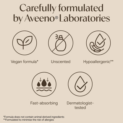 Aveeno Daily Moisturising Body Wash, With Soothing Oat, Suitable For Sensitive Skin, Gently Cleanses and Nourishes, Soap-Free, Lightly Scented, 300ml