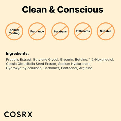 COSRX Full Fit Propolis Ampoule 83% Propolis Extract, Korean Glow Serum for For Face, Moisturising Face Serum for Radiant Healthy Glow and Deep Hydration, Korean Skincare 30ml