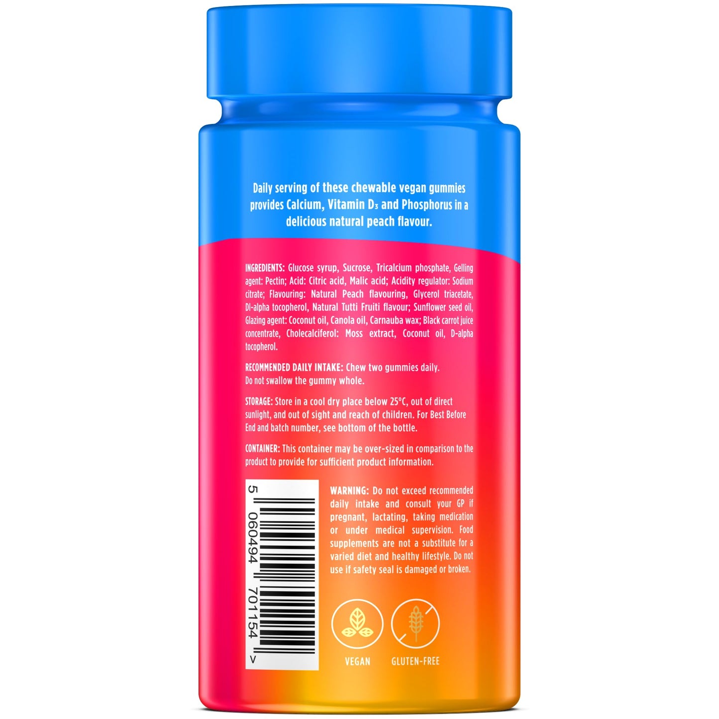 Wellgard Vegan Apple Cider Vinegar Gummies, Gold Standard 1000mg ACV Gummies with Vitamin C, Chromium and Pomegranate, Non-GMO, Gluten-Free & Gelatine-Free