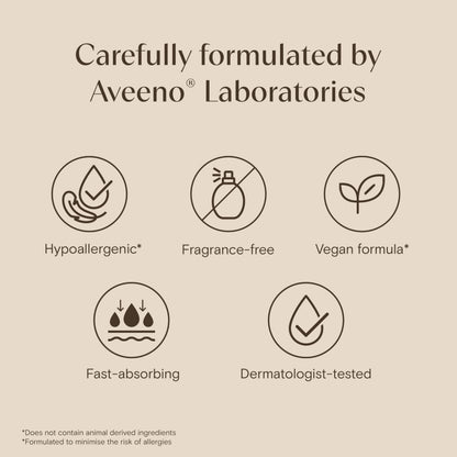 Aveeno Skin Relief Moisturising Lotion, With Soothing Triple Oat Complex & Shea Butter, Suitable For Sensitive Skin, 72-Hour Intense Hydration, Helps Relieve Very Dry and Tight Skin, Unscented, 500ml