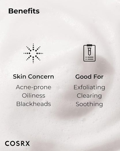 COSRX AC Collection Calming Foam Cleanser 150ml, Salicylic Acid Acne Cleanser | Animal Testing Free, Paraben Free, Korean Skin Care