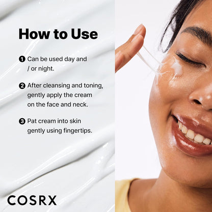 COSRX Advanced Snail 92 All in One Cream Korean Snail Mucin Face Cream & Gel Moisturiser for Dry Sensitive and Anti Aging Skin, Daily Soothing and Moisturising Cream, Korean Skincare 100g