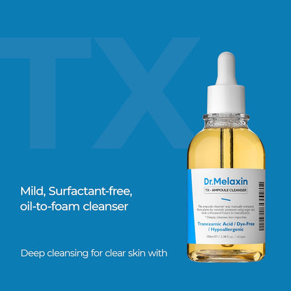 Dr.Melaxin Tranexamic Acid Serum Cleanser (100ml) – Brightening Face Cleanser for Dark Spots & Hyperpigmentation, Gentle Formula for Sensitive Skin