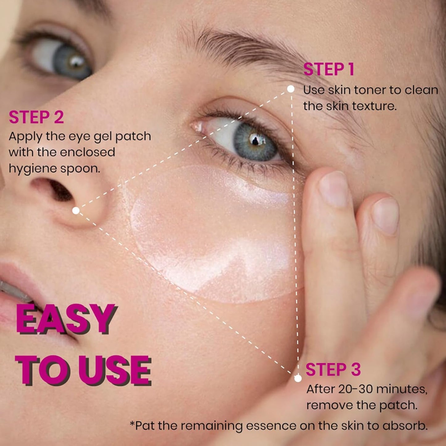 Calcium Multi Balm & Calcium Volume Eye Patches, Korean Advanced Calcium Volume Multi Balm, Under Eye Masks for Puffy Eyes, Reduce Puffiness & Hydrating, Firming Skin, Suitable for Eyes, Lips, Face