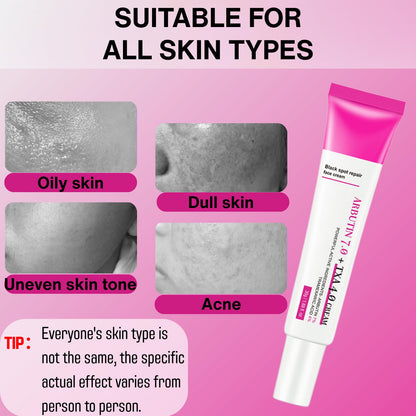3PCS 7% Ar-butin + 4% Tranexamic Acid Cream，Dark Spot Corrector Face Cream for Women, Skin Brightening Korean Moisturiser, Anti Aging Hydrating Cream for Pigmentation, Reduces Redness，Even Skin Tone