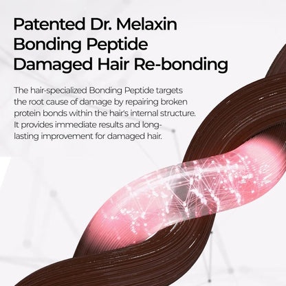 Dr.Melaxin Bondex Remodeling Salon Bonding Treatment Deep Repair For Bleached & Damaged Hair With Bonding Peptides + Argan Oil 8.45 Fl Oz (Pack of 1) White