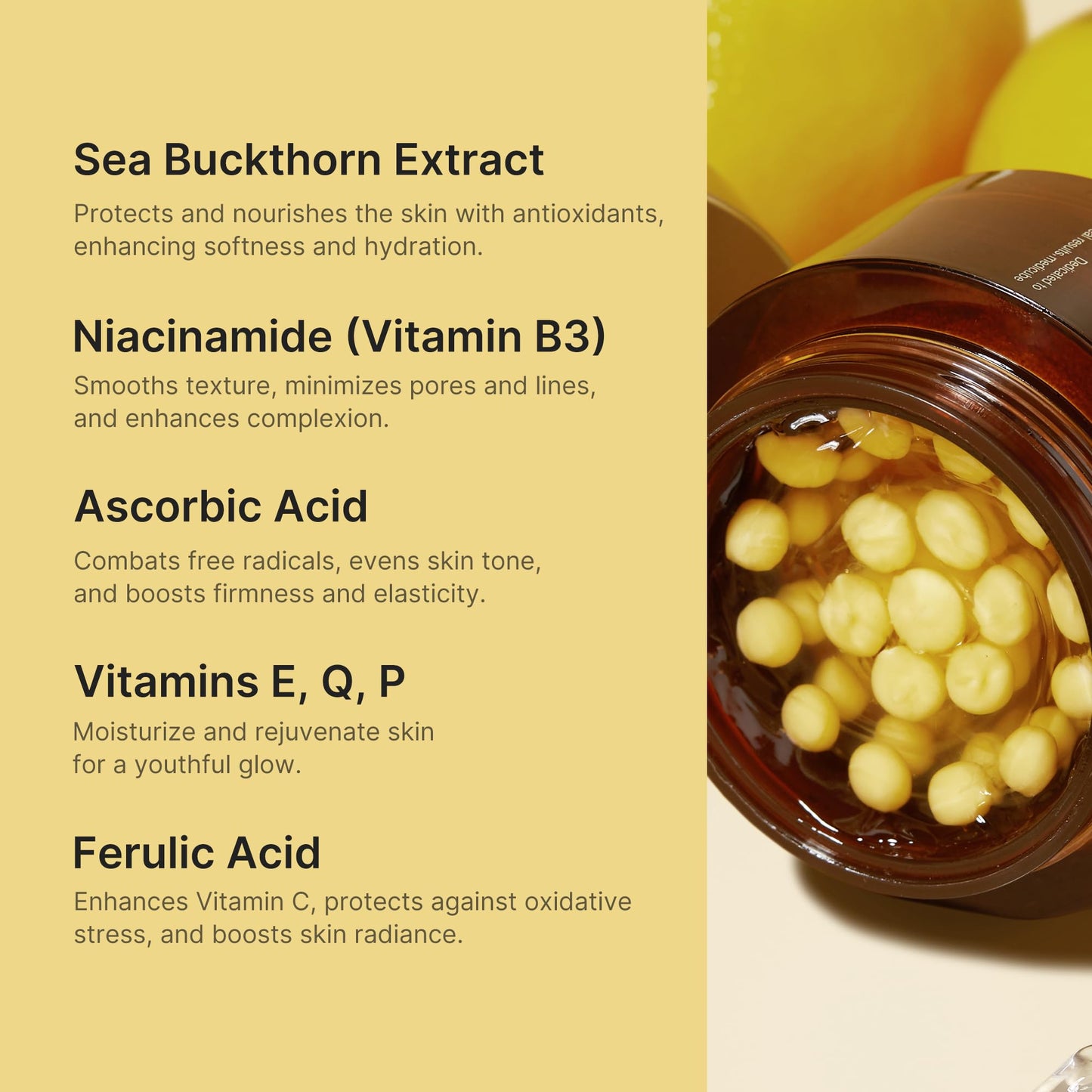 medicube Deep Vitamin C Golden Capsule Face Moisturiser - Liposome Capsules For Wrinkles, Skin Radiance - Transparent Gel for Glow Hydration - Korean Skin Care 1.94 oz