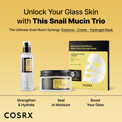 COSRX Advanced Snail 96 Mucin Power Essence 100ml | Snail Secretion Filtrate 96% | Skin Repair Serum | CPNP Registered, Korean Skin Care, Cruelty Free, Paraben Free, Alcohol Free