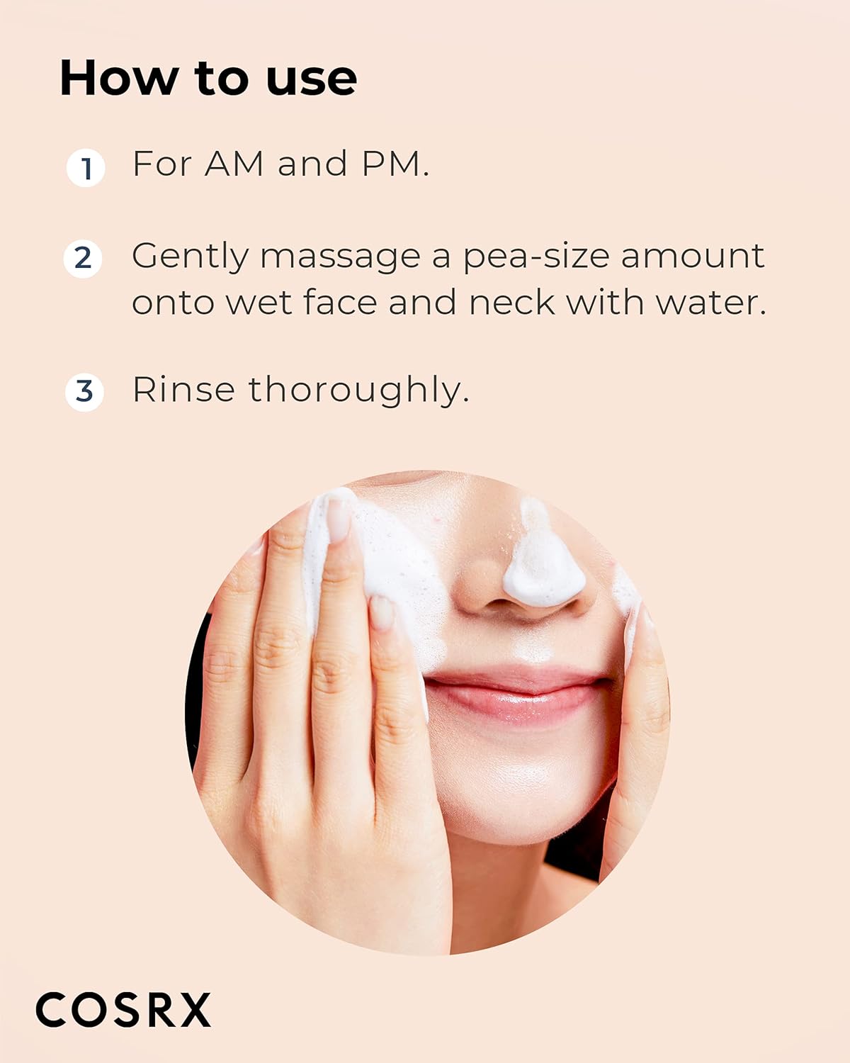 COSRX AC Collection Calming Foam Cleanser 150ml, Salicylic Acid Acne Cleanser | Animal Testing Free, Paraben Free, Korean Skin Care