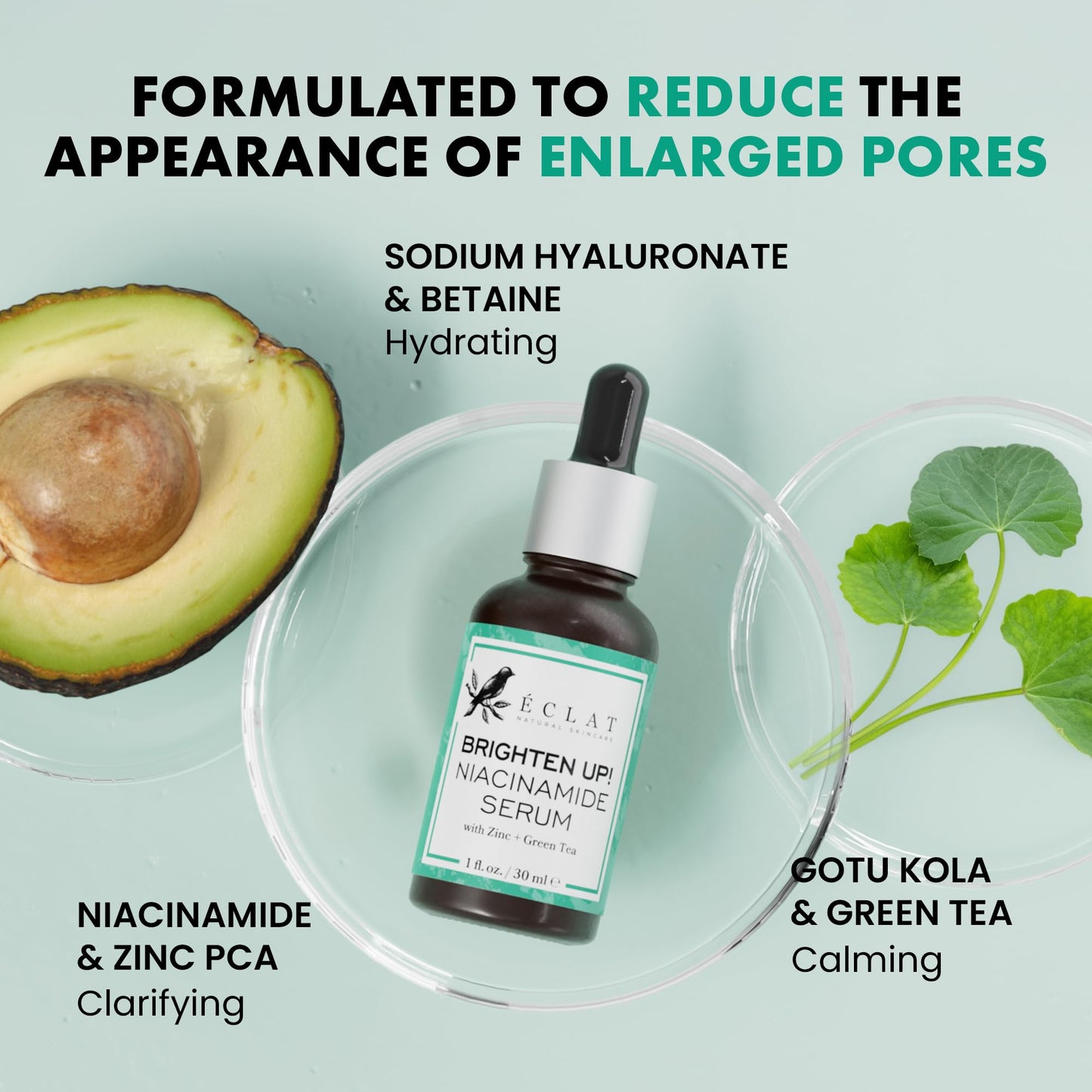 Eclat Skincare Glow Up Vitamin C Serum - Vitamin C Serum for Face with Hyaluronic Acid, Ferulic Acid & Vit E - Skin Brightening Face Care - Anti Aging, Hydrating & Dark Spot Lightening 30ml
