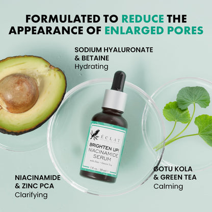 Eclat Skincare Glow Up Vitamin C Serum - Vitamin C Serum for Face with Hyaluronic Acid, Ferulic Acid & Vit E - Skin Brightening Face Care - Anti Aging, Hydrating & Dark Spot Lightening 30ml