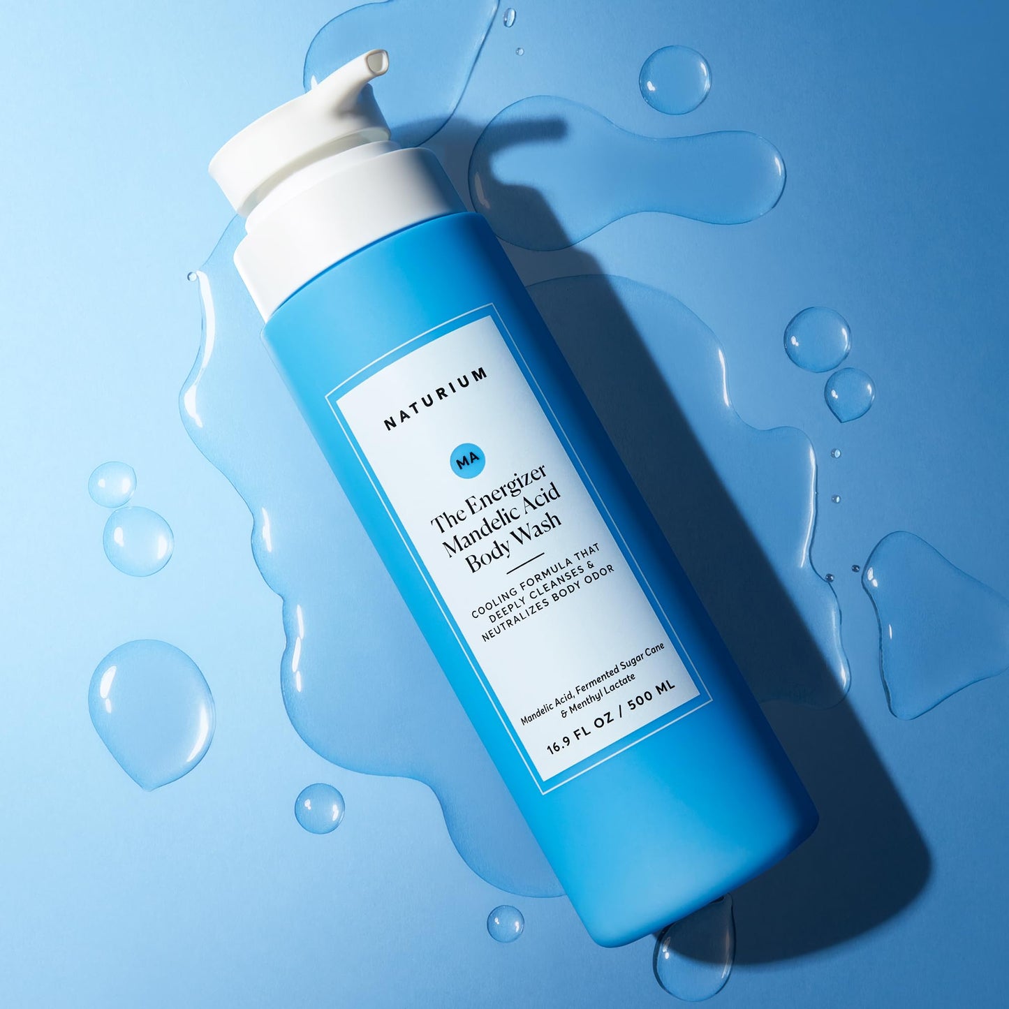 Naturium The Smoother Glycolic Acid Exfoliating Body Wash, Soft & Smoothing Cleanser | 16.9 FL OZ / 500 ML