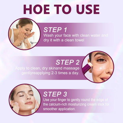 Calcium Volume Multi Balm, Korean Collagen Moisturing Stick, Calcium Multi Balm Anti-aging, Sagging, Wrinkles, Suitable for Eyes, Face, Neck (1)