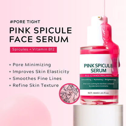 Pink Spicule Serum + Picotonic Shot Ampoule + Peel Shot Exfoliant Rice Ampoule, Rice Exfoliator for Face Pore Refining, Picotonic Glow Serum for Pigmentation & Dark Spot, Glass Skin, 3PCS